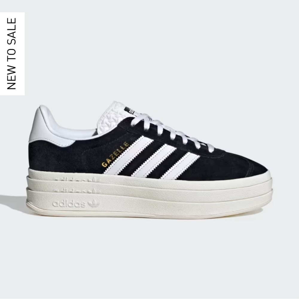 Adidas Gazelle Bold Black and White Women's Shoes